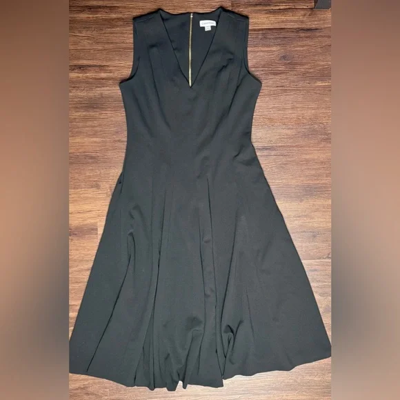 Calvin Klein Black Midi Dress - Picture 2 of 10